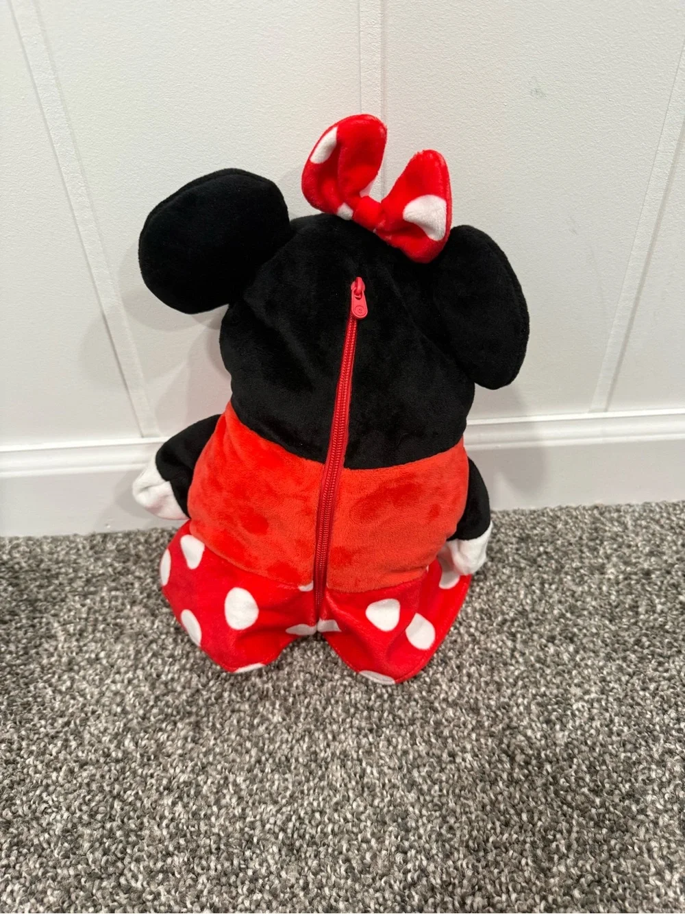 Disney Minnie Mouse Jacket Toddler Turns Into Plush Doll Zip Front Hoodie